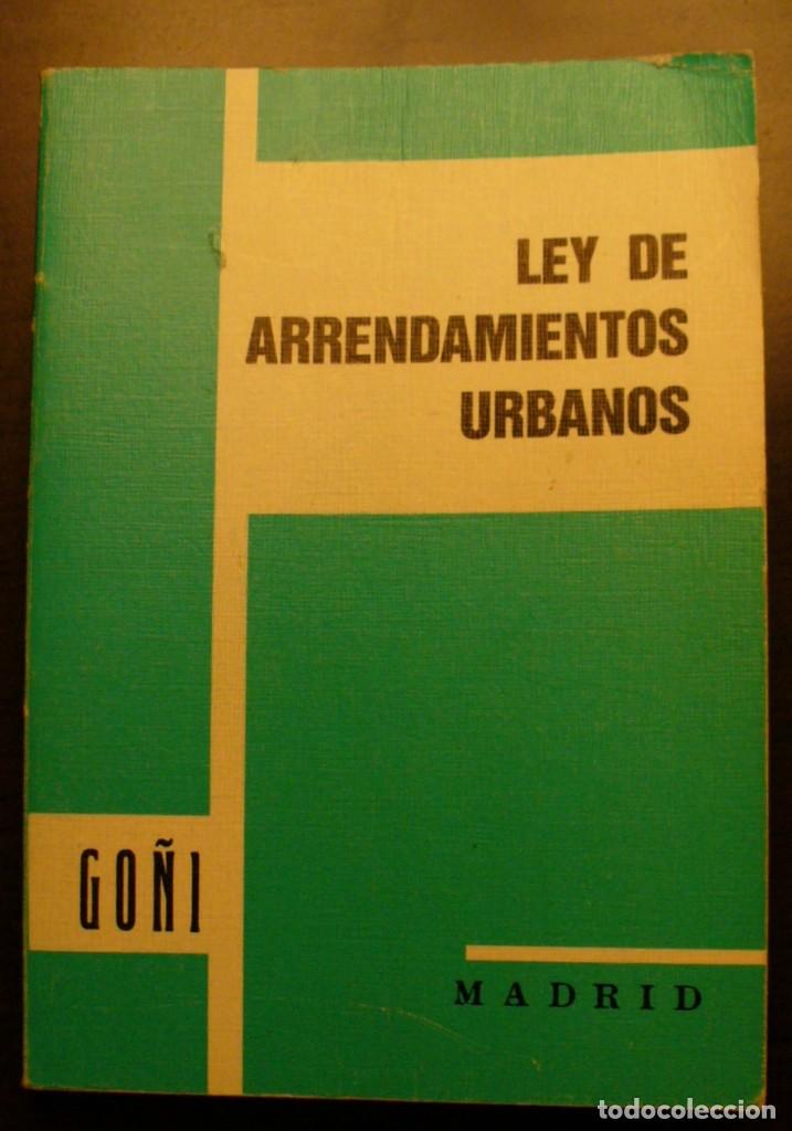 Libros de segunda mano: LEY DE ARRENDAMIENTOS URBANOS