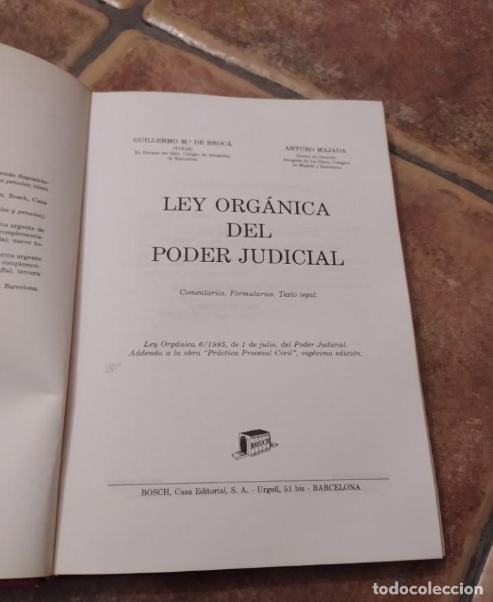 Libros de segunda mano: Ley org&aacute;nica del poder judicial, comentarios formularios - Foto 2