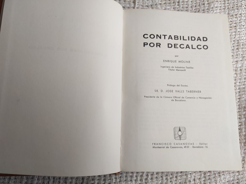 Libros de segunda mano: Contabilidad por decalco / Enrique MOLIN&Eacute;
