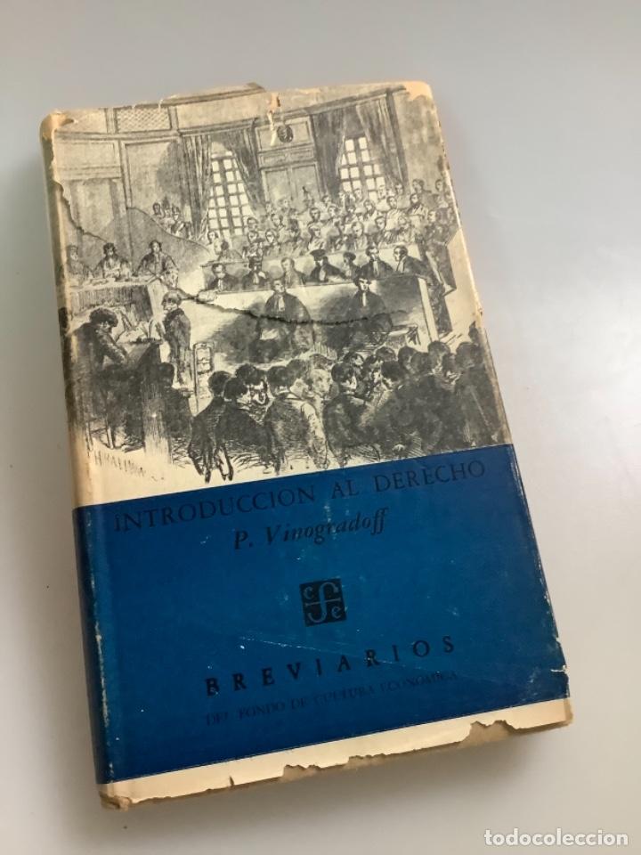 Libri di seconda mano: INTRODUCCION AL DERECHO-P.VINOPADOFF