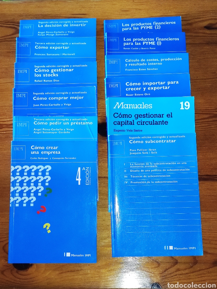 Libros de segunda mano: 12 Manuales IMPI Instituto Peque&ntilde;a y Mediana Empresa - 12 tomos