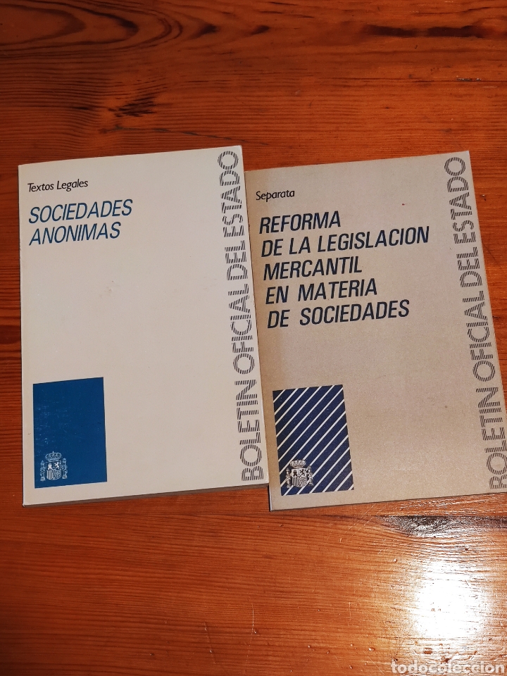 Libros de segunda mano: BOE Textos legales Sociedades an&oacute;nimas 1988 Separata Reforma Legislaci&oacute;n mercantil sociedades 1989