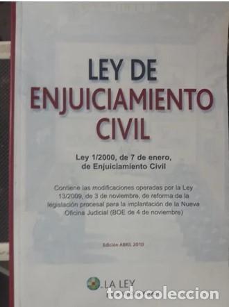 Second hand books: LEY DE ENJUICIAMIENTO CIVIL.Edicion .2010