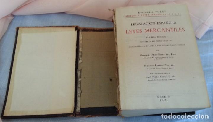 Libros de segunda mano: Libro Leyes Mercantiles. A&ntilde;o 1955. - Foto 3