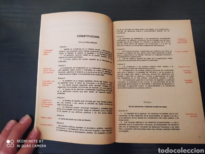 Libros de segunda mano: Constituci&oacute;n espa&ntilde;ola - Foto 3