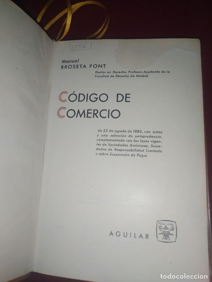 Libros de segunda mano: Codigo de comercio - Manuel Broseta Pont; Aguilar, 1960 - Foto 11