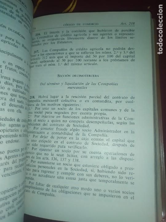 Libros de segunda mano: Codigo de comercio - Manuel Broseta Pont; Aguilar, 1960 - Foto 18