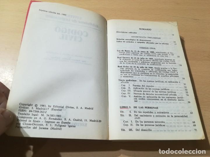 Libros de segunda mano: CODIGO CIVIL / / CIVITAS / AG36 - Foto 6
