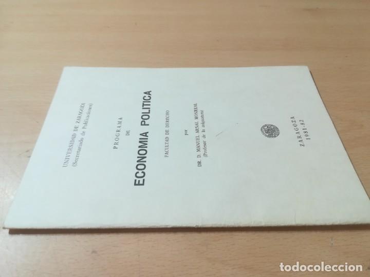 Gebrauchte B&uuml;cher: PROGRAMA ECONOMIA POLITICA / UNIVERSIDAD ZARAGOZA / 1983 - 84 / AJ28