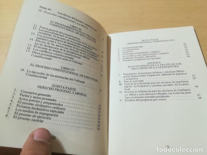 Libros de segunda mano: PROGRAMA DERECHO PROCESAL / UNIVERSIDAD ZARAGOZA / 1981 / AJ32 - Foto 8