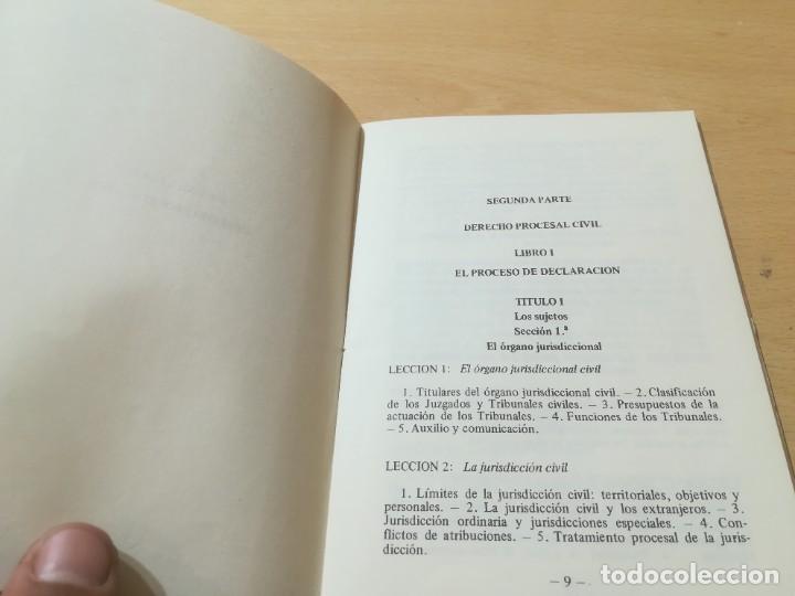 Libros de segunda mano: PROGRAMA DERECHO PROCESAL / UNIVERSIDAD ZARAGOZA / 1981 / AJ32 - Foto 13