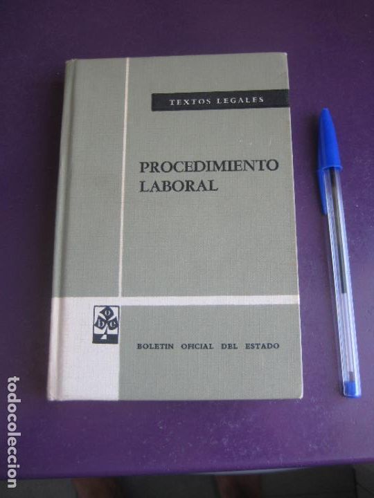 Gebrauchte B&uuml;cher: PROCEDIMIENTO LABORAL - BOLETIN OFICIAL DEL ESTADO BOE 10&ordf; ED 1981 - TAPA DURA - POCO USO - 215 PAGS