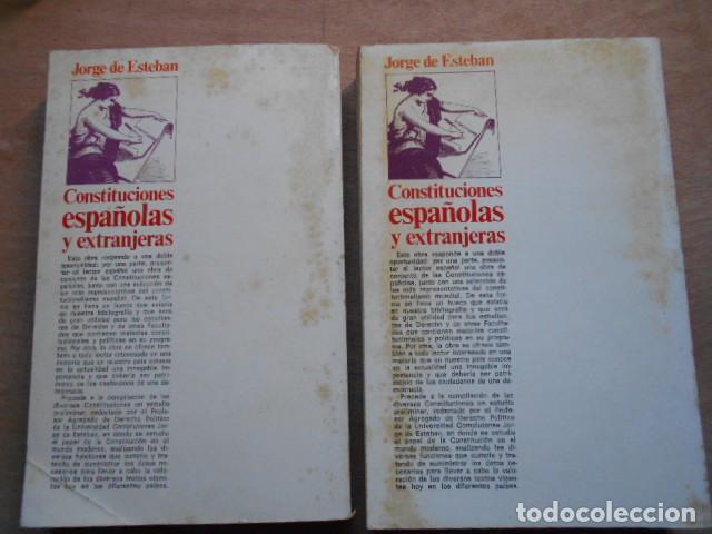 Libros de segunda mano: CONSTITUCIONES ESPA&Ntilde;OLAS Y EXTRANJERAS TAURUS - Foto 3