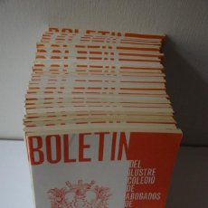 Libros de segunda mano: BOLETÍN DEL ILUSTRE COLEGIO DE ABOGADOS DE MADRID - LOTE 1985-1989. Lote 282063593