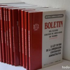 Libros de segunda mano: BOLETÍN DEL ILUSTRE COLEGIO DE ABOGADOS DE MADRID - LOTE 2000-2003. Lote 282064878