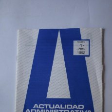 Libros de segunda mano: ACTUALIDAD ADMINISTRATIVA - LOTE 1992-1993. Lote 282066823