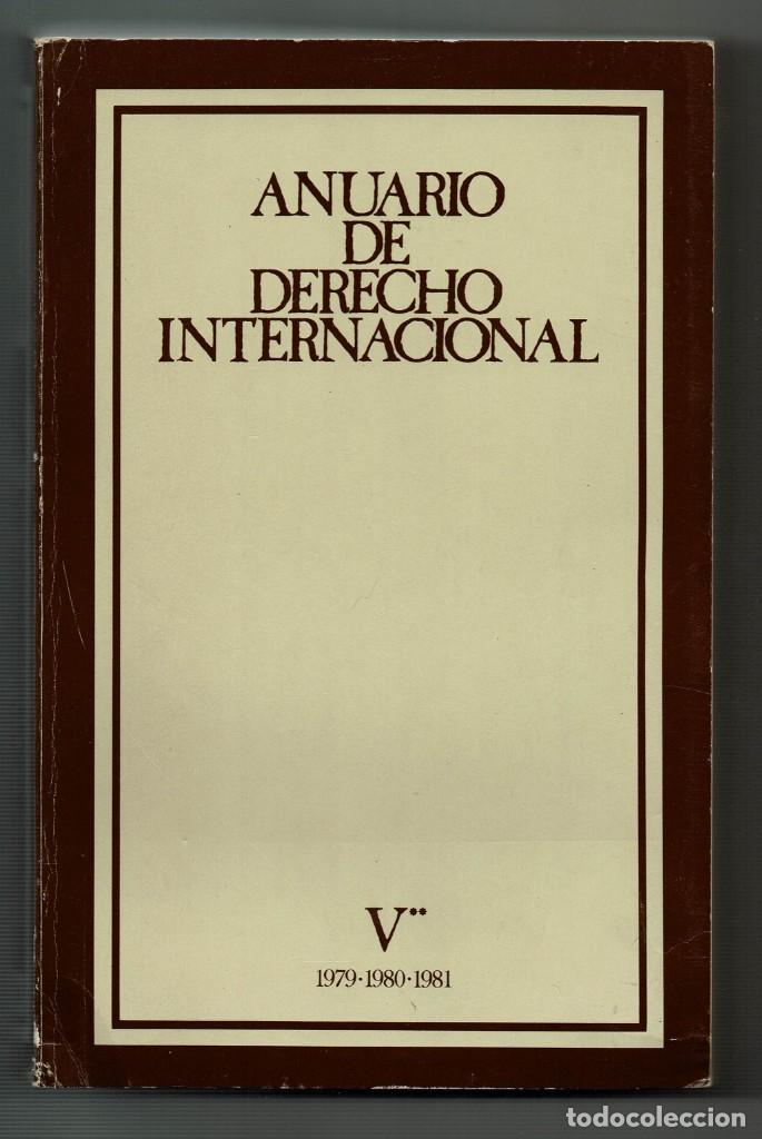 Gebrauchte B&uuml;cher: Anuario de derecho internacional V&middot;&middot; 1979 1980 1981 EUNSA / Universidad de Navarra