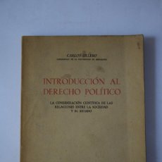 Libros de segunda mano: INTRODUCCIÓN AL DERECHO POLÍTICO - CARLOS OLLERO - 1948. Lote 284766963