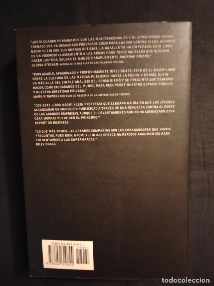 Libros de segunda mano: NO LOGO - EL PODER DE LAS MARCAS - NAOMI KLEIN - Foto 2