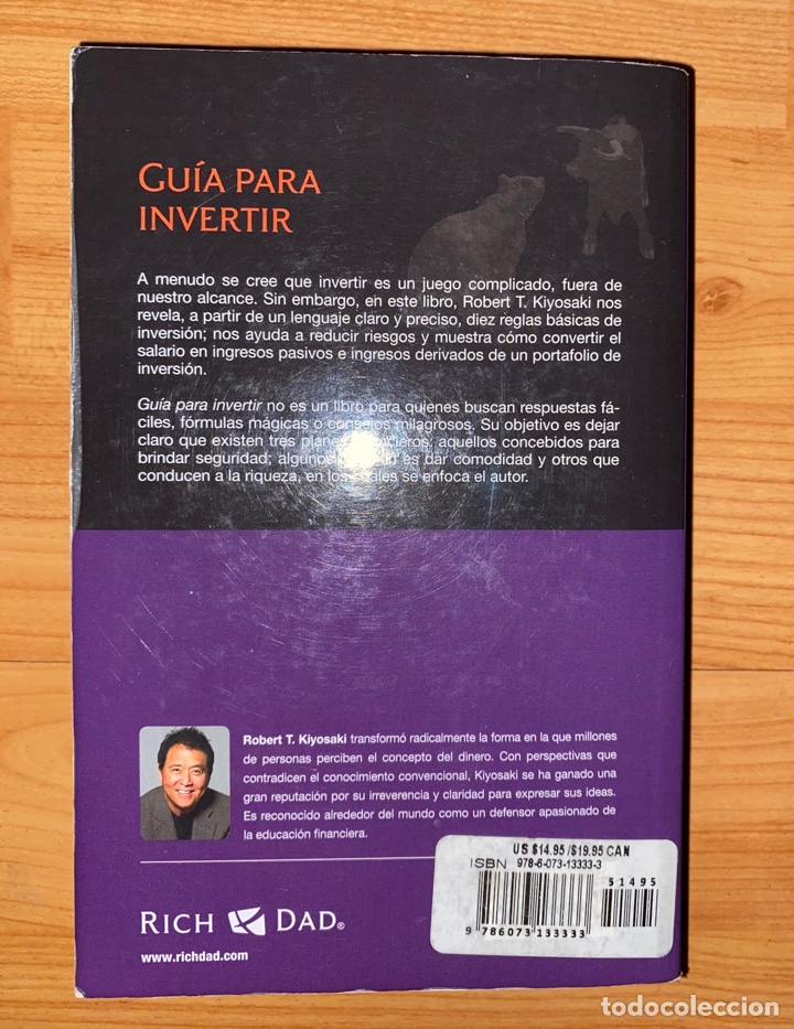 Libros de segunda mano: GUIA PARA INVERSI&Oacute;N. Robert T. Kiyosaki - Foto 2