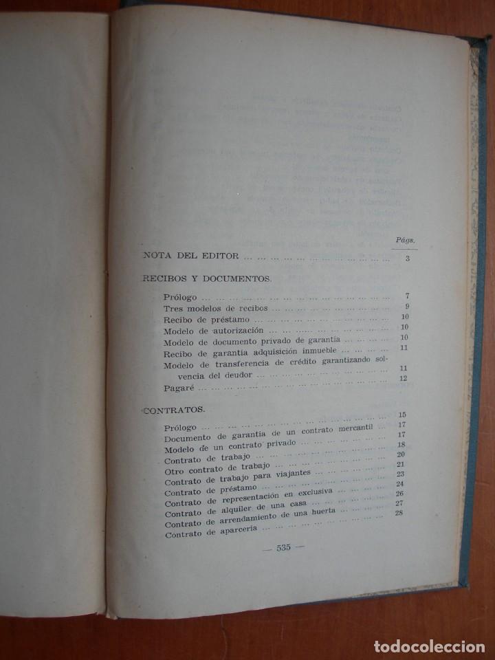 Libros de segunda mano: FORMULARIO DE CONTRATOS, DOCUMENTOS Y ESCRITOS - Foto 2