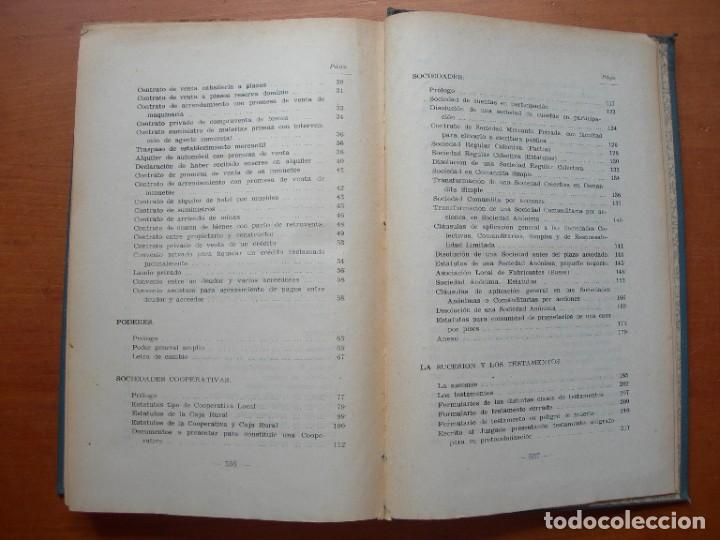 Libros de segunda mano: FORMULARIO DE CONTRATOS, DOCUMENTOS Y ESCRITOS - Foto 3