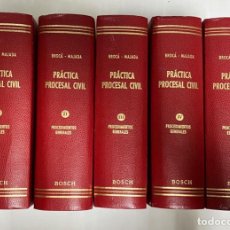 Libros de segunda mano: PRÁCTICA PROCESAL CIVIL. 5 TOMOS. BROCA - MAJADA. BOSCH CASA EDITORIAL. BARCELONA, 1979.