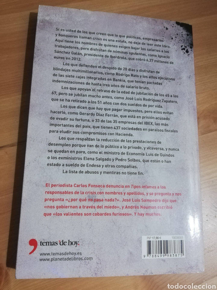Libros de segunda mano: TIPOS INFAMES (CARLOS FONSECA) - Foto 7