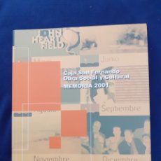 Libros de segunda mano: CAJA SAN FERNANDO, OBRA SOCIAL Y CULTURAL, MEMORIA 2001, CAJA SAN FERNANDO, EXCELENTE ESTADO