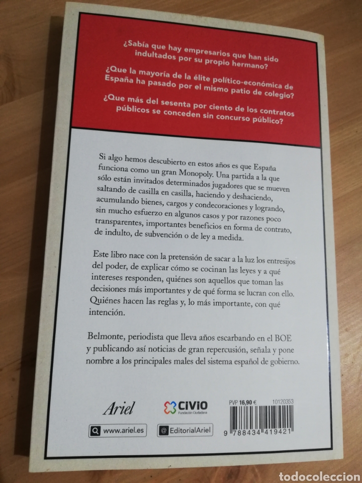Libros de segunda mano: ESPA&Ntilde;OPOLY. C&Oacute;MO HACERSE CON EL PODER EN ESPA&Ntilde;A (EVA BELMONTE) - Foto 4