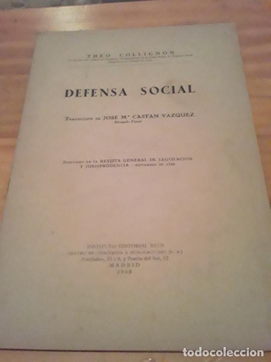 Libri di seconda mano: DEFENSA SOCIAL.THEO COLLIGNON.EDITORIAL REUS.1948.13 PAGINAS.