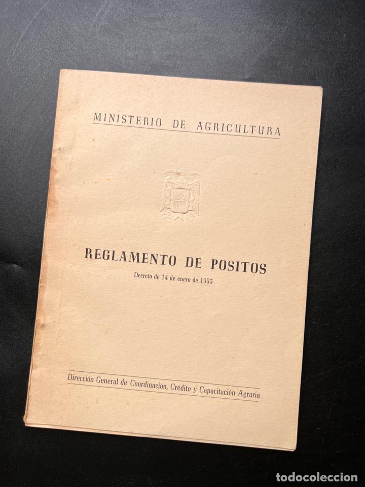 Libri di seconda mano: REGLAMENTO DE POSITOS. MINISTERIO DE AGRICULTURA. DECRETO DE 14 DE ENERO DE 1955.