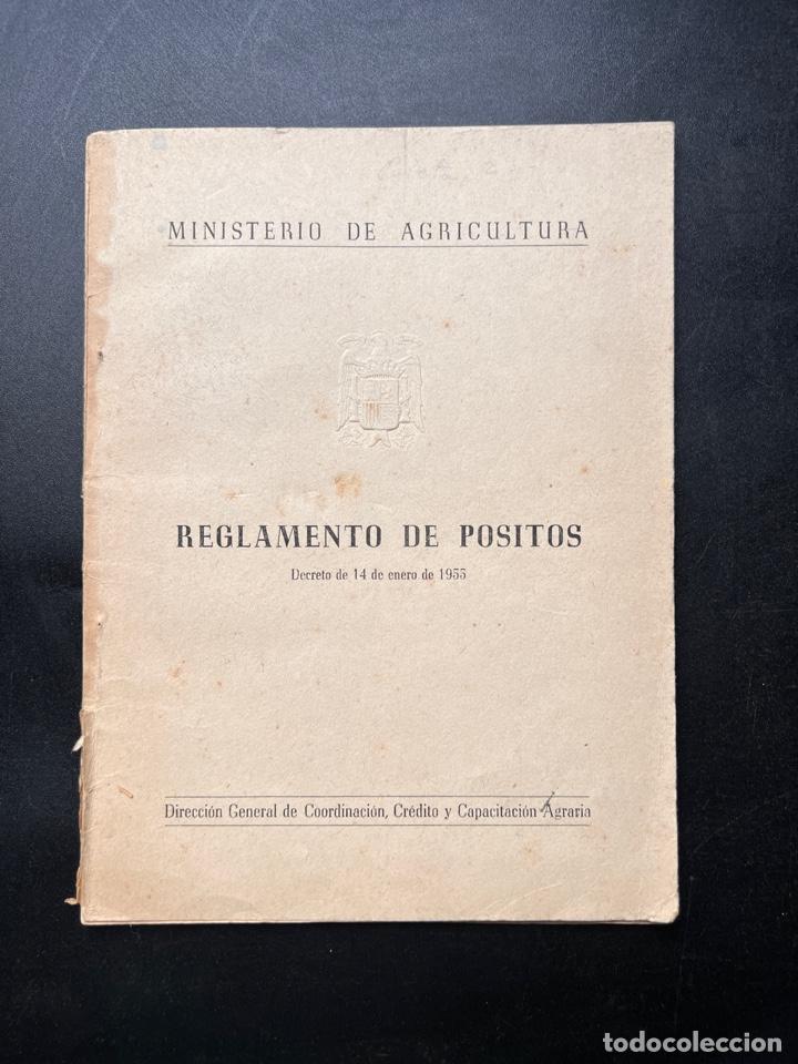 Libri di seconda mano: REGLAMENTO DE POSITOS. MINISTERIO DE AGRICULTURA. DECRETO DE 14 DE ENERO DE 1955.