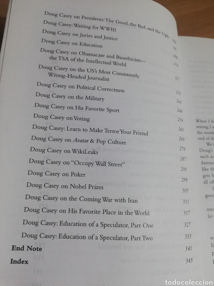 Libros de segunda mano: TOTALLY INCORRECT. CONVERSATIONS WITH DOUG CASEY - Foto 4