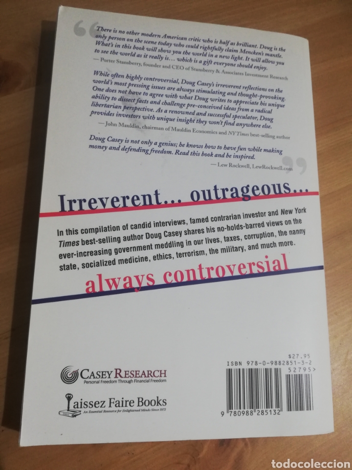 Libros de segunda mano: TOTALLY INCORRECT. CONVERSATIONS WITH DOUG CASEY - Foto 5