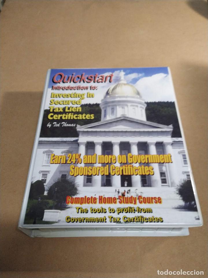 Libros de segunda mano: QUICKSTART - INTRODUCTION TO INVESTING IN SECURED TAX LIEN CERTIFICATES - TED THOMAS