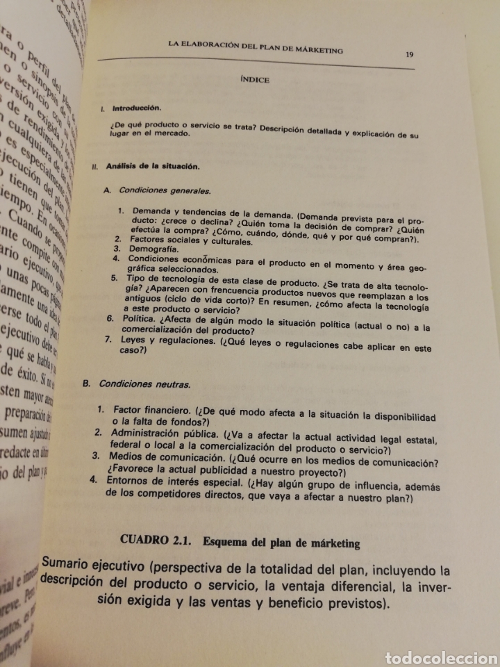 Libros de segunda mano: EL PLAN DE MARKETING (WILLIAM A. COHEN) DEUSTO - Foto 8