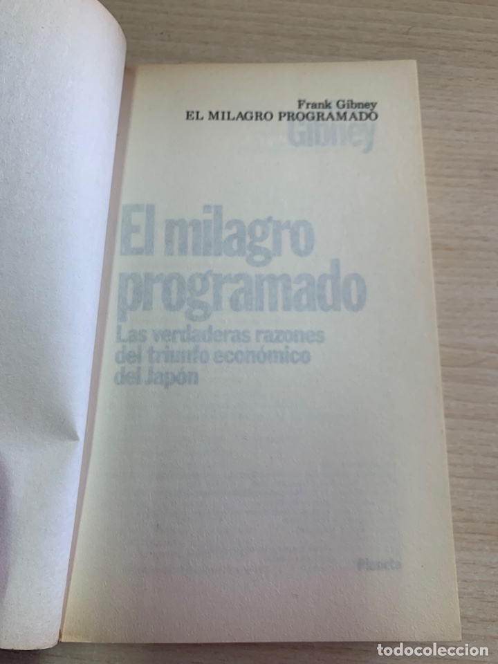 Libros de segunda mano: El milagro programado. Frank Gibney. - Foto 4