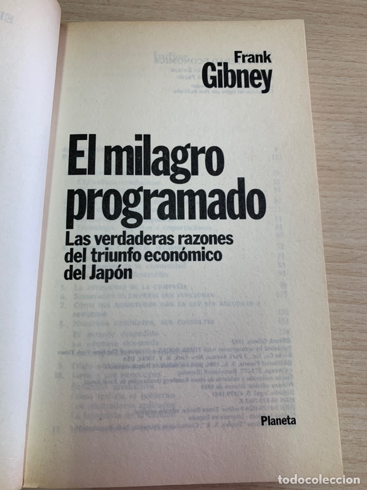 Libros de segunda mano: El milagro programado. Frank Gibney. - Foto 5