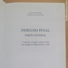 Libros de segunda mano: DERECHO PENAL. SANTIAGO MIR PUIG, 4ª EDICIÓN. 1996.