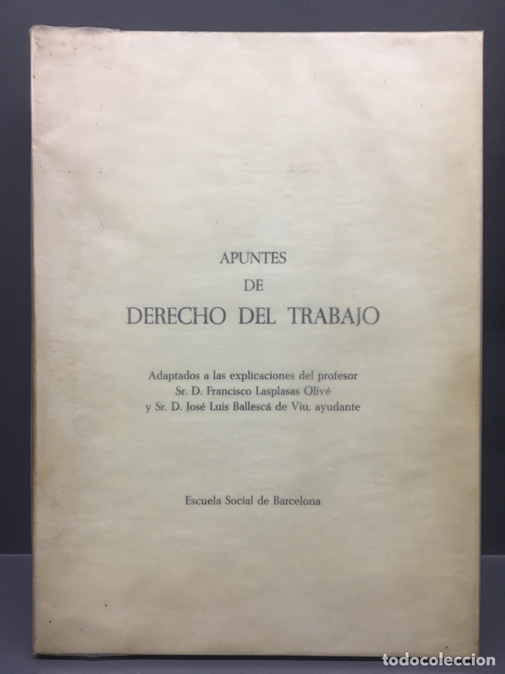 Second hand books: APUNTES DE DERECHO DEL TRABAJO. 1964