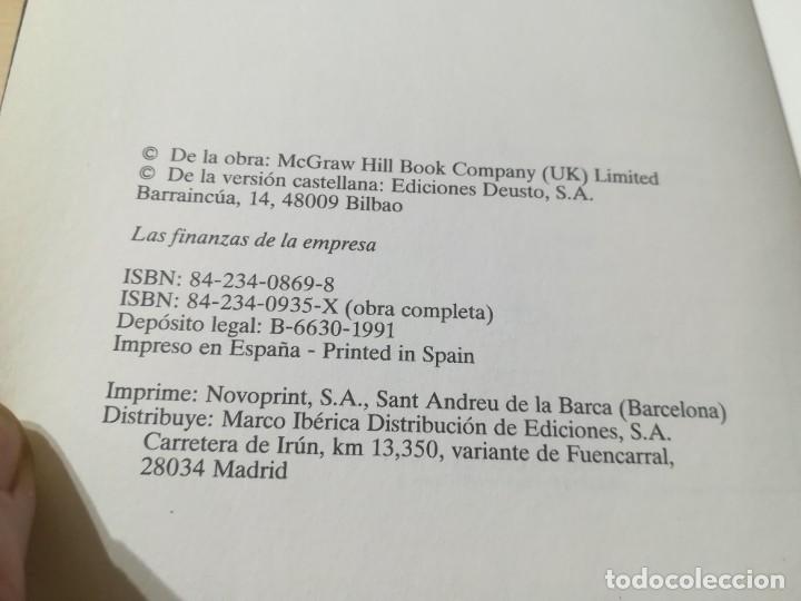 Libros de segunda mano: LAS FINANZAS DE LA EMPRESA / D DAVIES / DEUSTO / AL98 - Foto 5