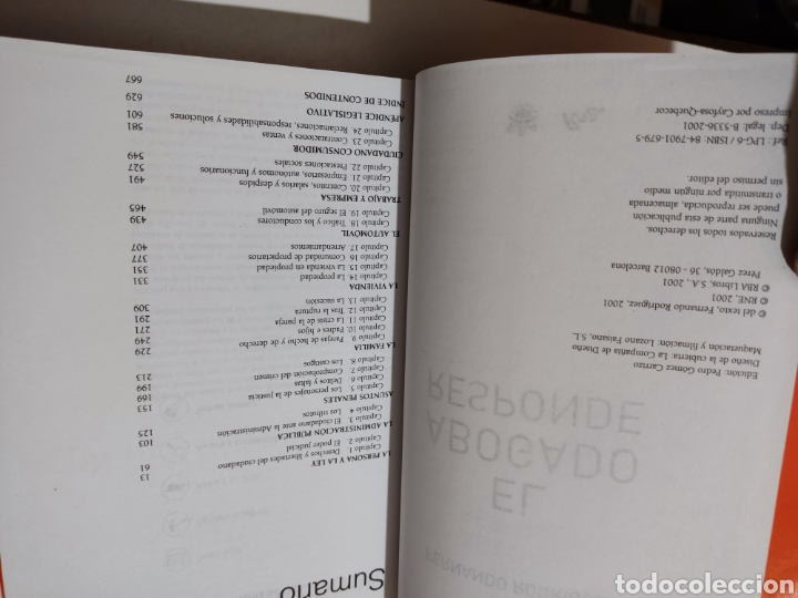 Libros de segunda mano: Libro El abogado responde, Fernando Rodr&iacute;guez - Foto 3
