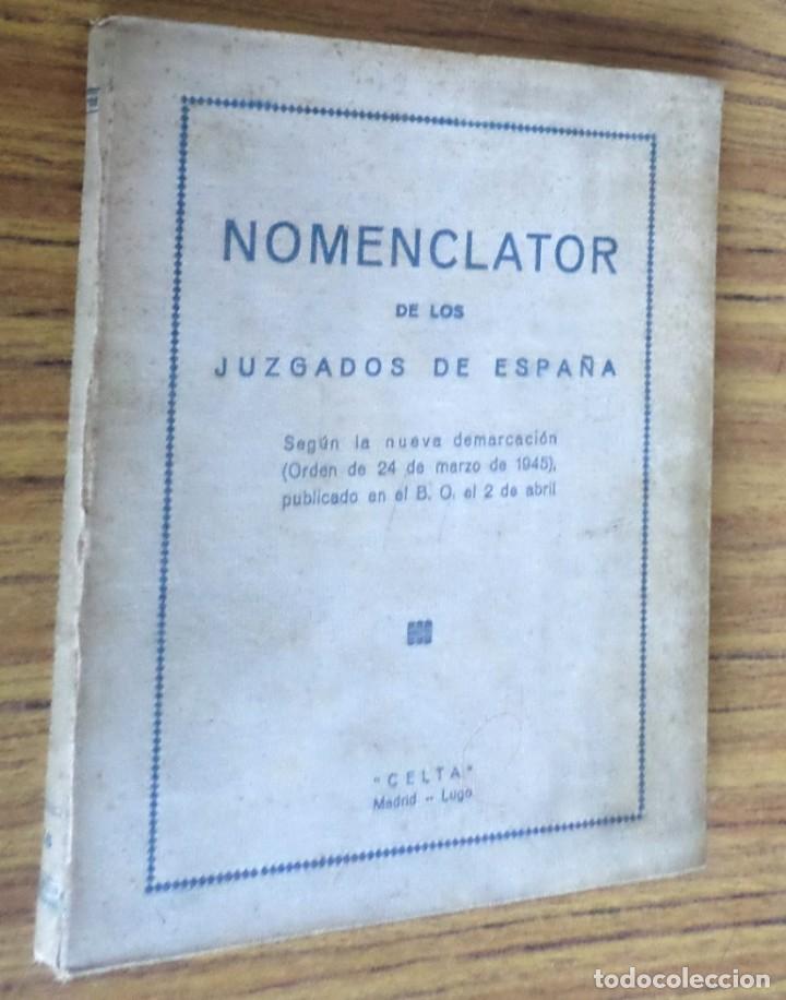 Libros de segunda mano: Nomencl&aacute;tor de los juzgados de Espa&ntilde;a - Censo 1940