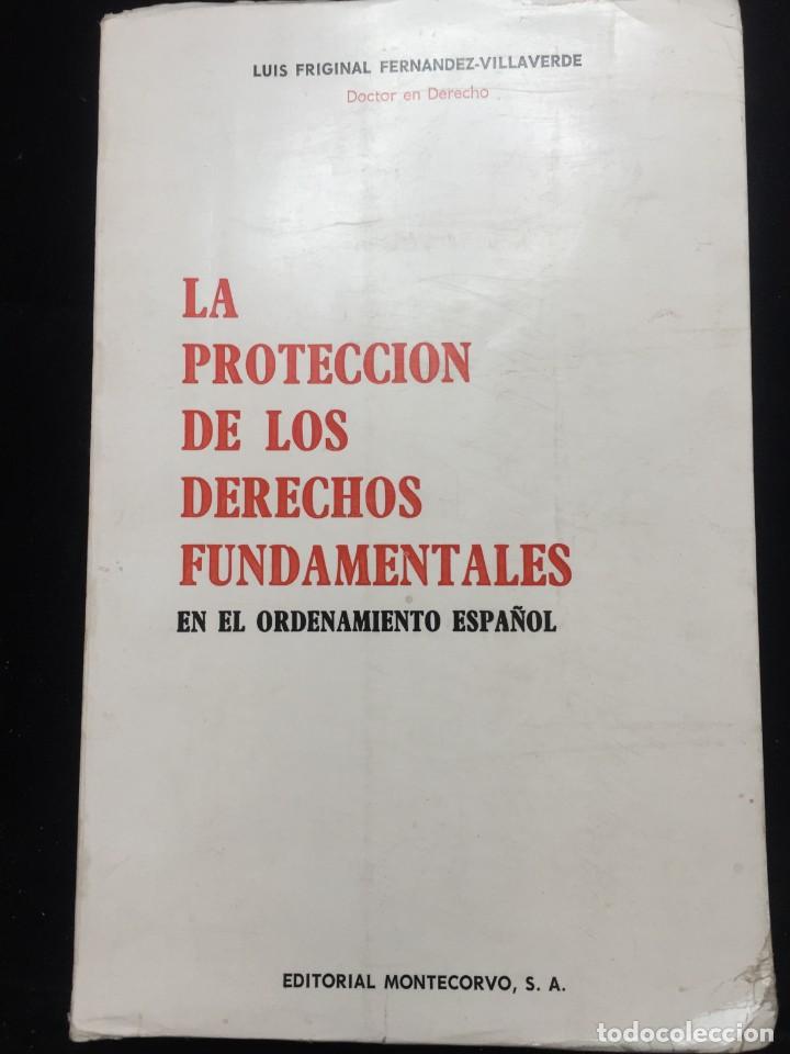 Libri di seconda mano: La protecci&oacute;n de los derechos fundamentales en el ordenamiento espa&ntilde;ol, Luis Friginal. Montecorvo 81