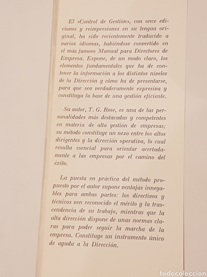 Libros de segunda mano: CONTROL DE GESTION T.G.ROSE - Foto 3
