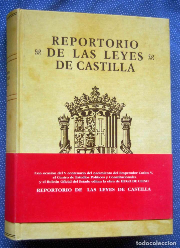 Gebrauchte B&uuml;cher: REPERTORIO UNIVERSAL TODAS LEYES REINOS DE CASTILLA- HUGO DE CELSO - CEPC BOE