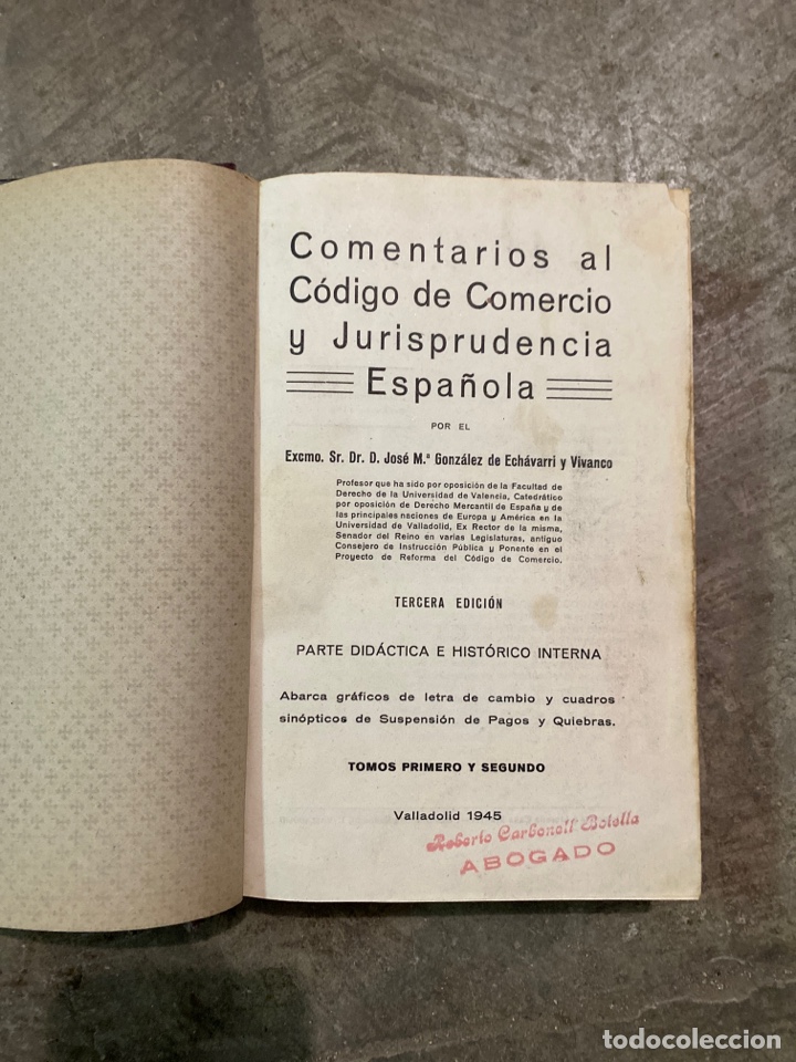 Libros de segunda mano: Derecho Mercantil - Foto 1