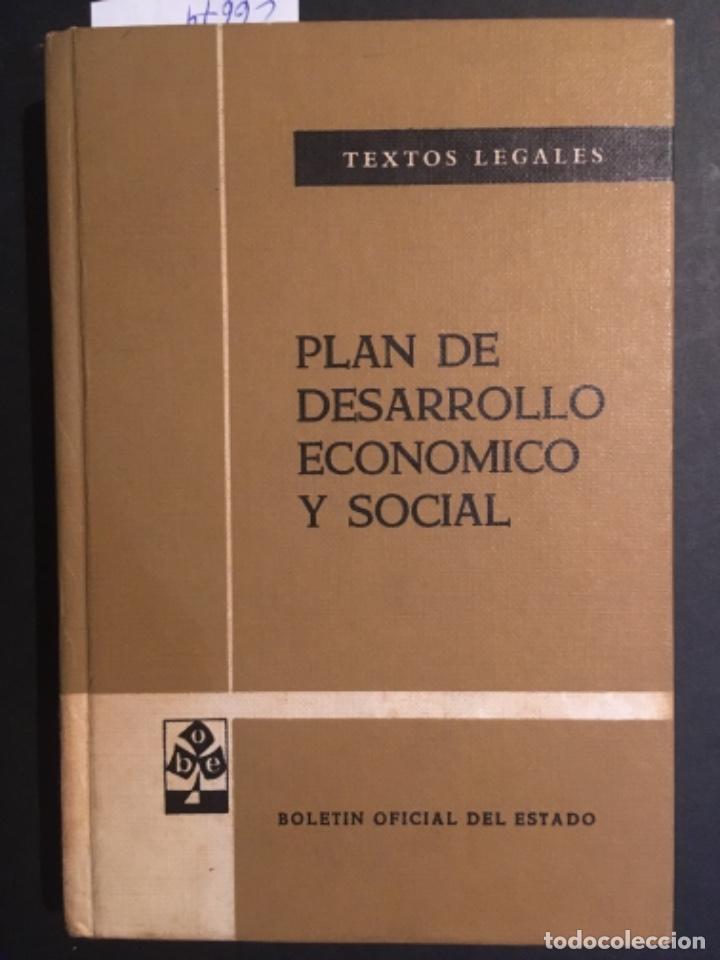 Libros de segunda mano: PLAN DE DESARROLLO ECONOMICO Y SOCIAL, TEXTOS LEGALES