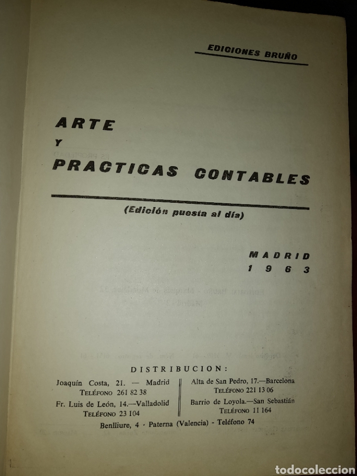 Libros de segunda mano: ARTE Y PRACTICAS CONTABLES 1963 EDICIONES BRU&Ntilde;O - Foto 15